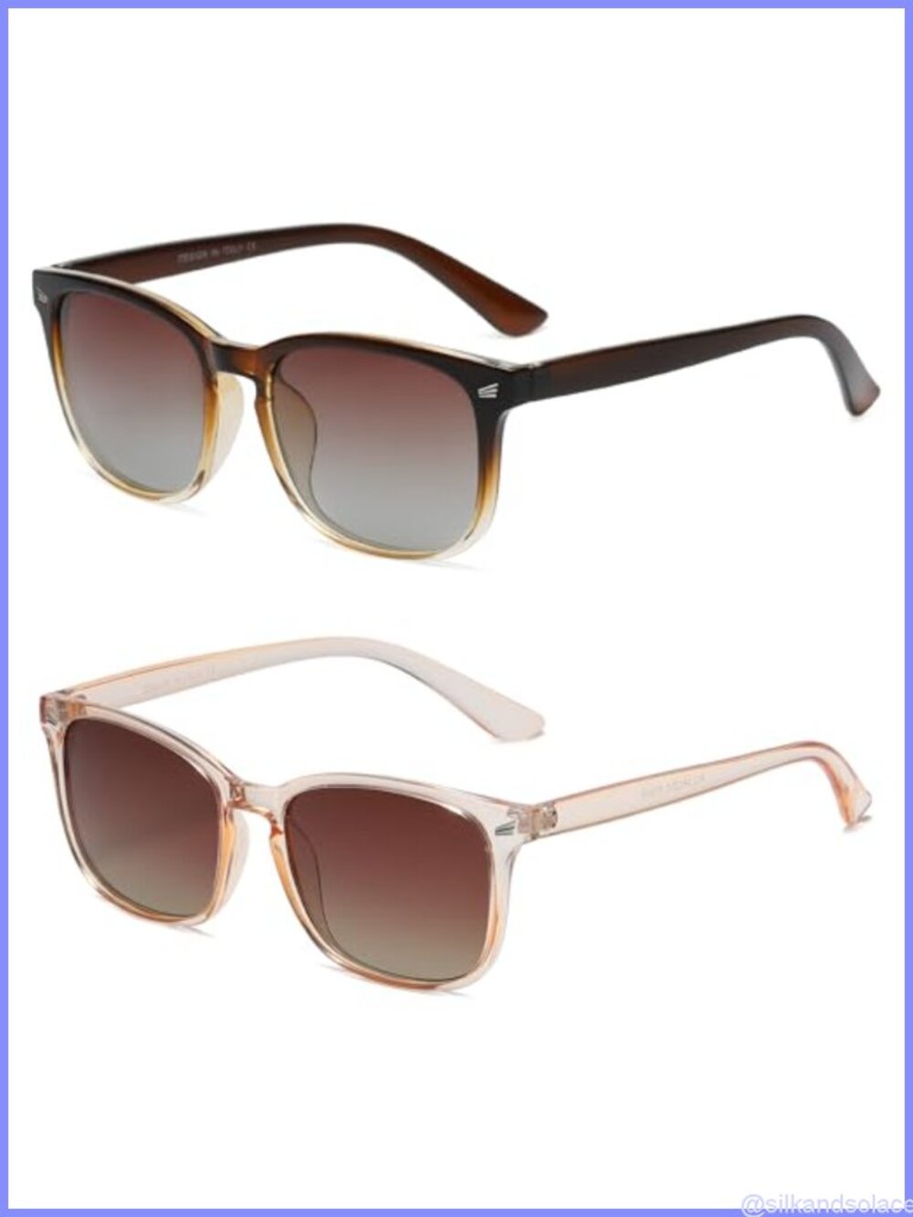 Polarized Sunglasses UV400 Protection Rectangular Full Frame